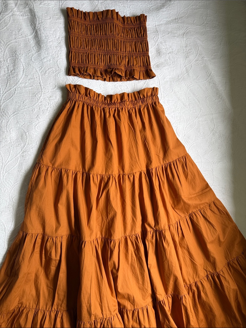 Kourt Ellery Matching Set in Terracotta/ Rust Orange Size XS ResortWear Western - Picture 7 of 16